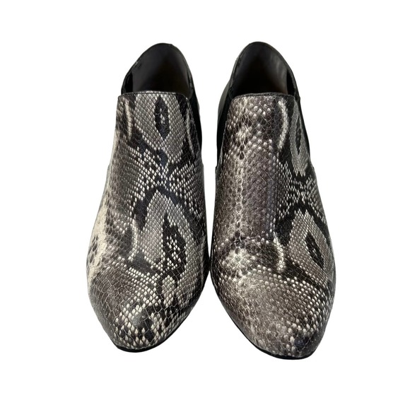 Cole Haan Bohemian Black Snake Print Slip On Almond Toe Stiletto 8 - Picture 2 of 6